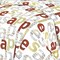 Apple Letters Print Comforter Set 5PC All-In-One Playful Bedding